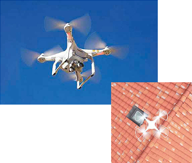 屋根点検専用ドローンの導入